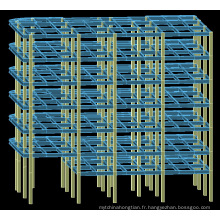 Construction de structures d&#39;acier pré-ingénierie à plusieurs étages